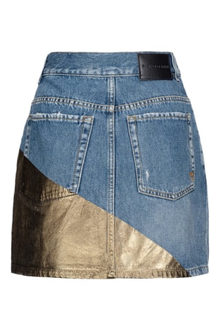 Falda recta vaquera - Azul