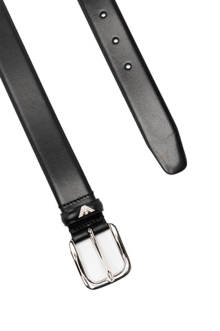 Cinturón de piel - Negro