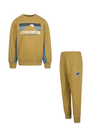 Sweat et pantalon - Blanc, beige et gris