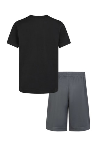 Tshirt et short - Blanc, noir, rouge et gris