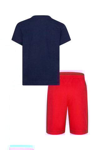 Tshirt et short - Blanc, rouge et bleu