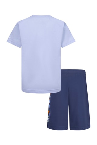 Tshirt et short - Bleu, vert et orange