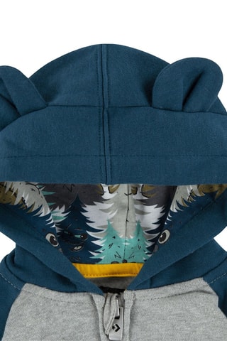 Combinaison à capuche à oreilles - Gris