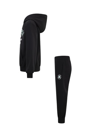 Sweat à capuche et pantalon - Noir et bleu