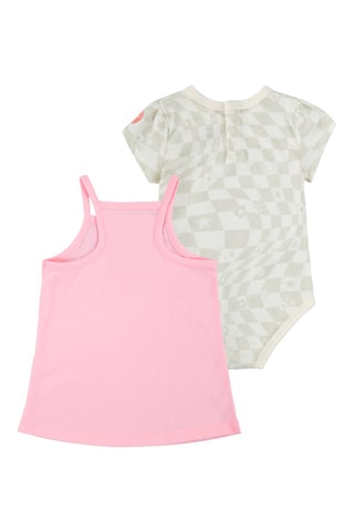 Débardeur et body - Beige et rose