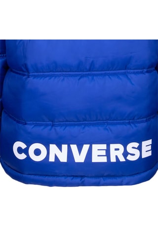 Doudoune à capuche - Blanc et bleu