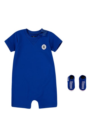 Barboteuse et chaussettes - Bleu