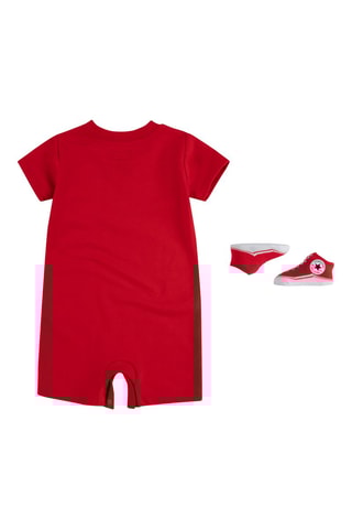 Barboteuse et chaussettes - Rouge