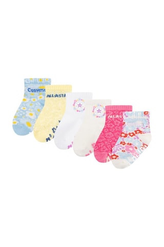 6 paires de chaussettes antidérapantes - Blanc et bleu