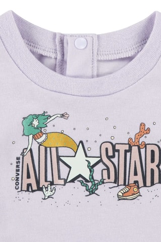 2 barboteuses - Beige, bleu, violet et rose