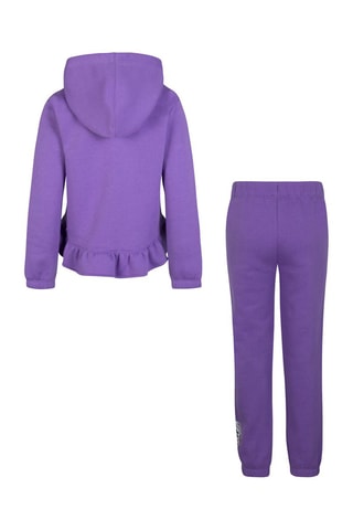 Sweat à capuche et jogging - Blanc, noir et violet