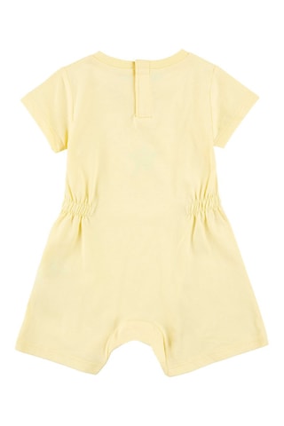 Barboteuse - Blanc, noir, jaune et rose