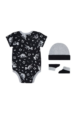 Ensemble 3 pièces - Blanc, noir et gris