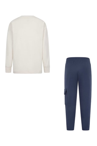 Tshirt et jogging - Blanc, noir et bleu