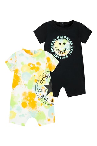 2 barboteuses - Bleu et orange