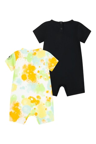 2 barboteuses - Bleu et orange