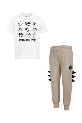 Tshirt et jogging - Blanc et noir