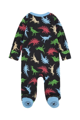 Grenouillère - Noir, bleu et rose