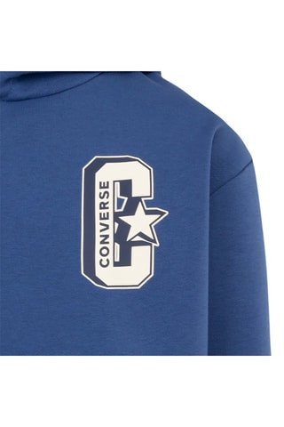 Sweat à capuche - Bleu et blanc