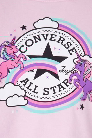 T-shirt - Blanc, violet et rose