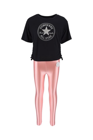 Tshirt et legging - Blanc, noir, rouge et gris