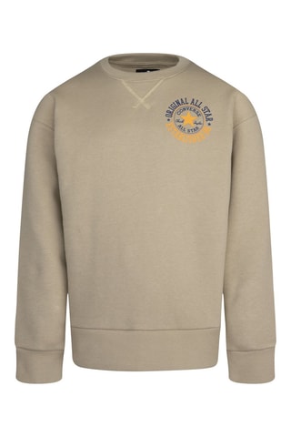 Sweat - Beige, bleu et gris