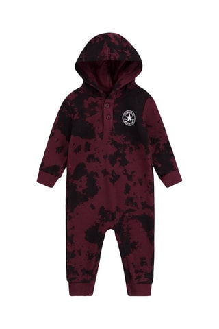 Grenouillère à capuche - Rouge