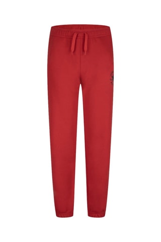 Pantalon en coton biologique - Noir et rouge