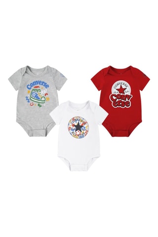 3 bodys - Blanc et rouge