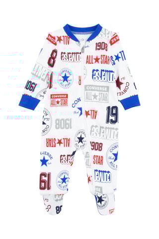 Grenouillère - Blanc et bleu