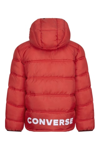 Doudoune à capuche - Rouge