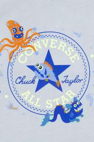 Tshirt et short - Bleu, vert, orange et gris