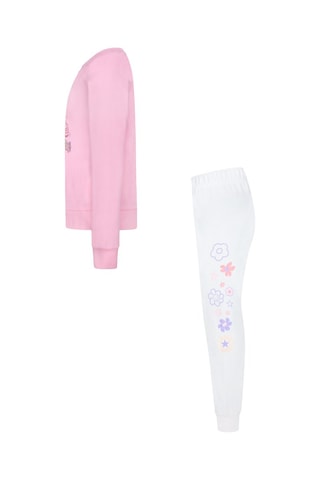 Sweat et jogging - Blanc, violet et rose