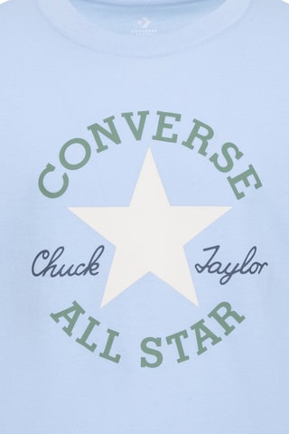 T-shirt en coton biologique - Blanc et bleu