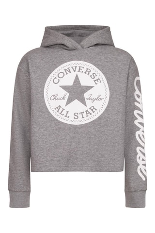 Sweat à capuche - Blanc et gris