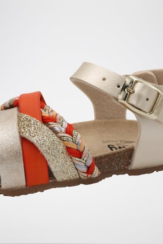 Sandales Rosso - Doré et orange