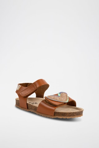 Sandales en cuir Marron