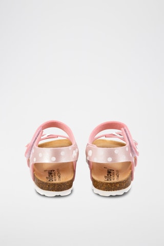 Sandales Rosso - Doré rose et blanc