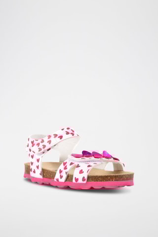 Sandales Rosso - Blanc et fuchsia