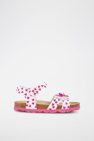 Sandales Rosso - Blanc et fuchsia