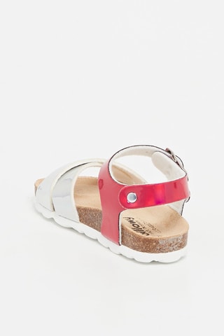 Sandales Rosso - Argenté et fuchsia