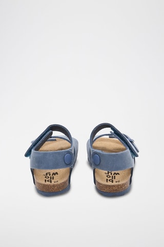 Sandales en cuir - Bleu