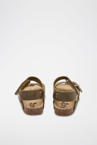 Sandales en cuir - Marron