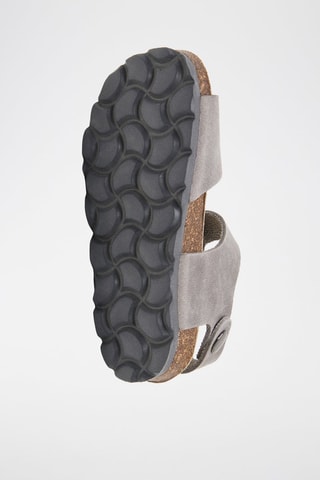 Sandales en cuir - Gris