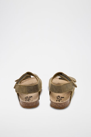 Sandales en cuir - Kaki