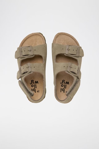 Sandales en cuir - Kaki