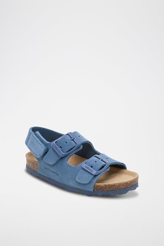 Sandales en cuir - Bleu