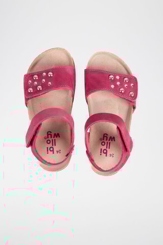 Sandales en nubuck - Fuchsia