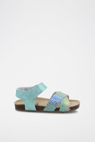 Sandales Rosso - Turquoise chiné