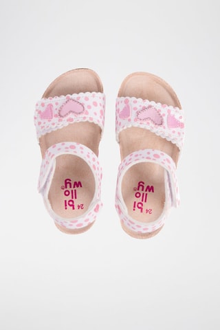 Sandales - Blanc et rose